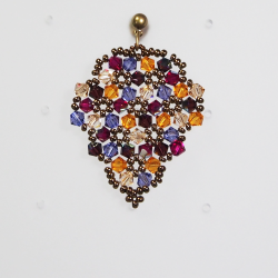 Pierces - Bronze brass - Earrings Grapes Malvina - Pierces - Bronze brass - Laiton bronze
